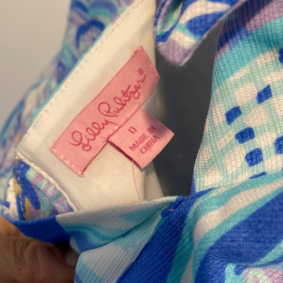 Lilly Pulitzer mini dress.  Sailboat print. - Picture 3 of 4